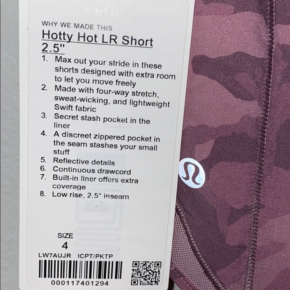 🍋 Lululemon Hotty Hot Shorts Pink Camo - Picture 3 of 3